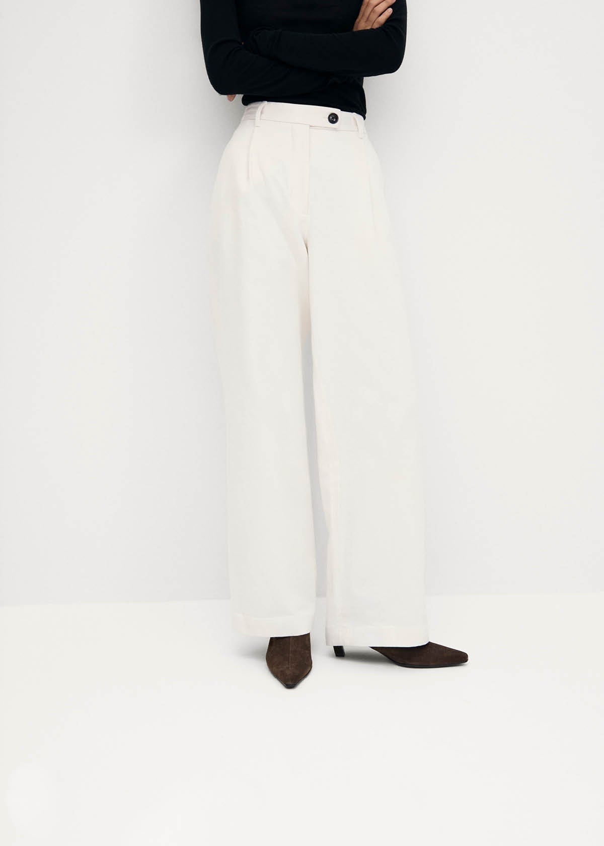 Ambar Suede Brown Leather Ankle Boots