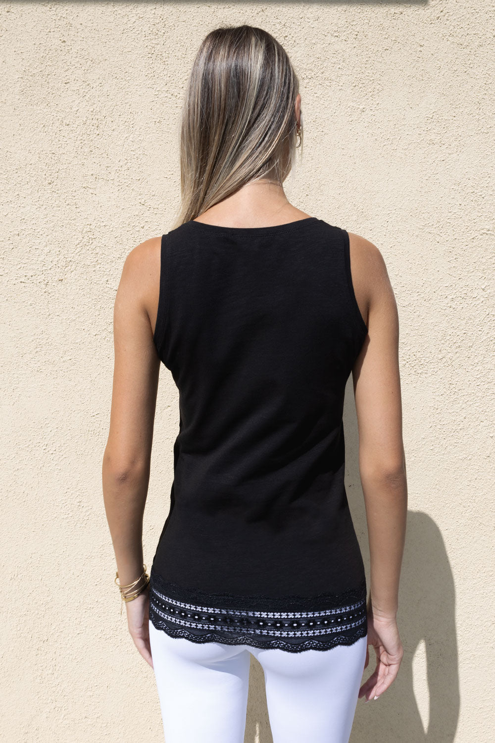 Cannes Cotton Lace Tank