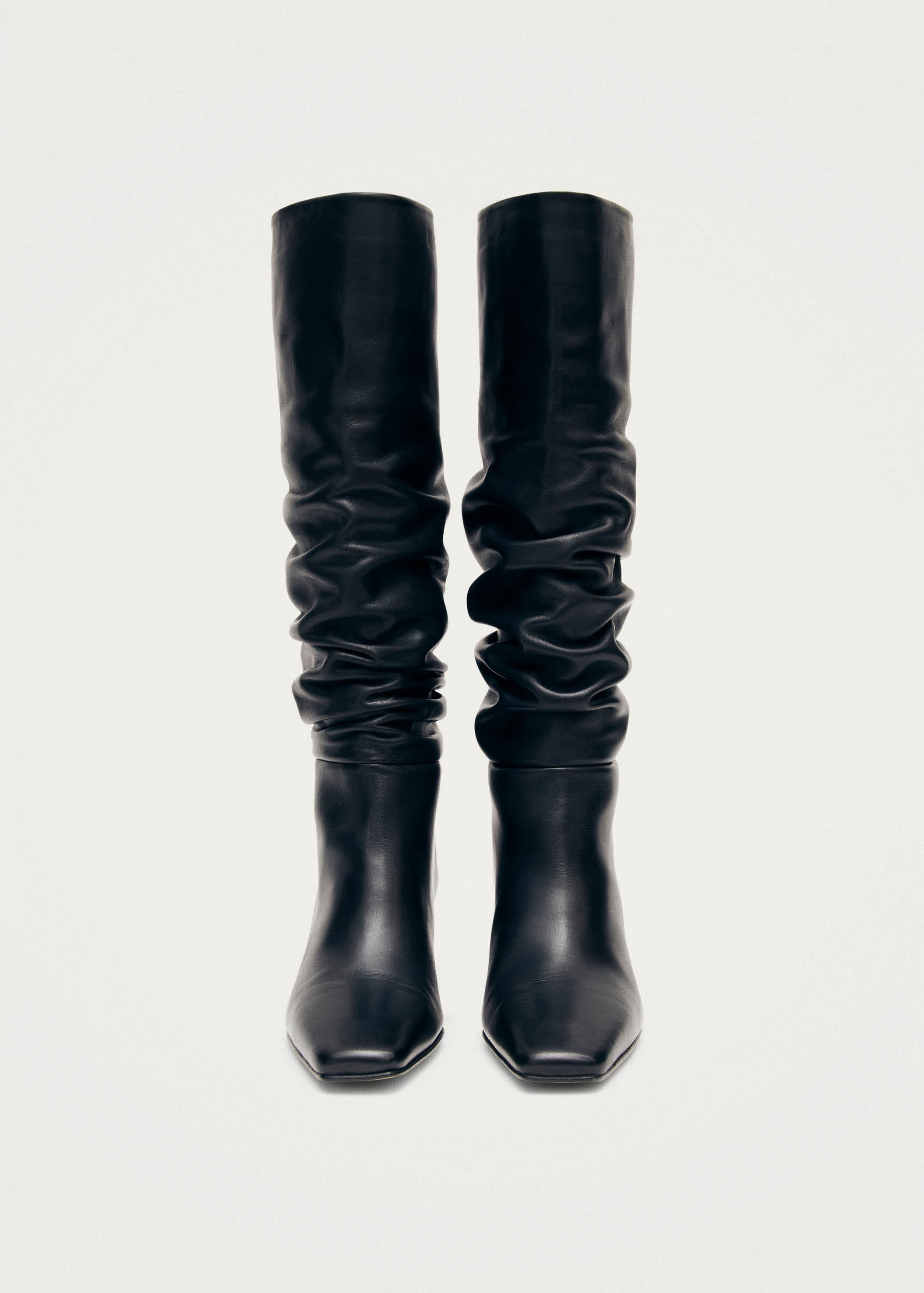 Kalila Black Leather Boots