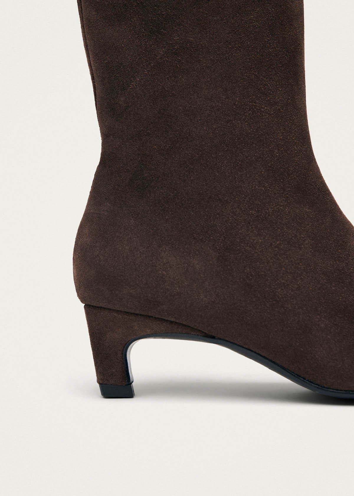 Ambar Suede Brown Leather Ankle Boots