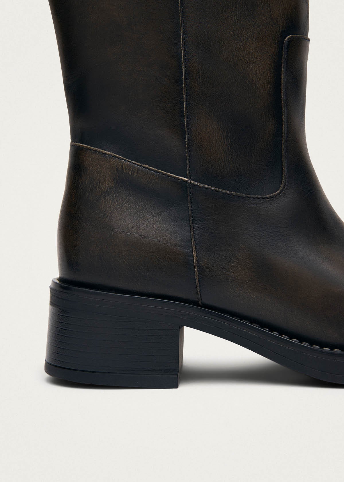 Rajan Vintage Effect Brown Leather Boots